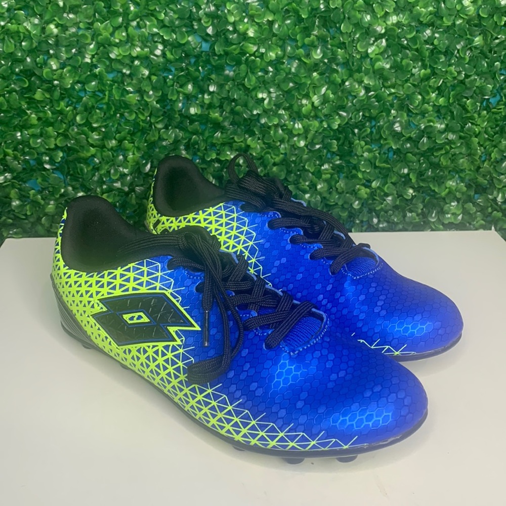 Lotto Forza Elite Jr Soccer Cleats Size Blue / Green Size: 7